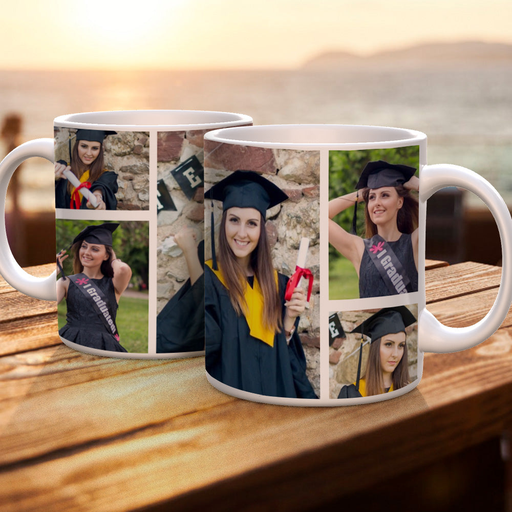 Personalisierte Tasse mit 5 Fotos - Abschlussgeschenkidee 2020