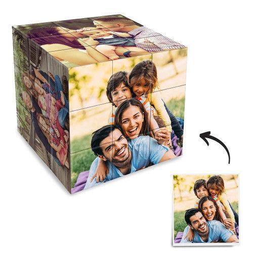 Muttertagsgeschenk Benutzerdefinierte 6 Foto Rubic's Cube Geschenke für Familie Magic 3x3 Cube