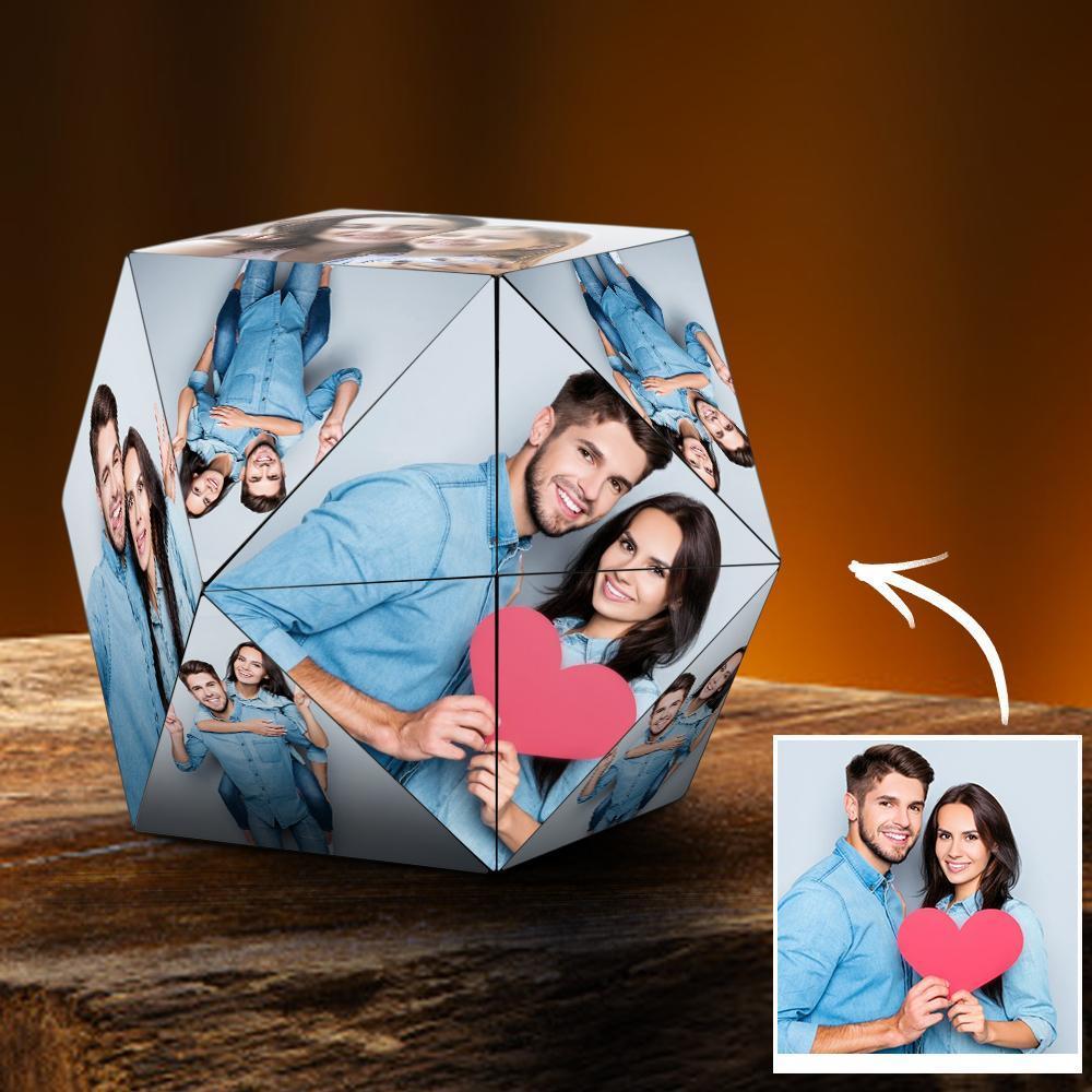 Benutzerdefinierter Foto-Zauberwürfel Personalisierter Zauberwürfel Rhombic Cube Besondere Geschenke zum Jubiläum