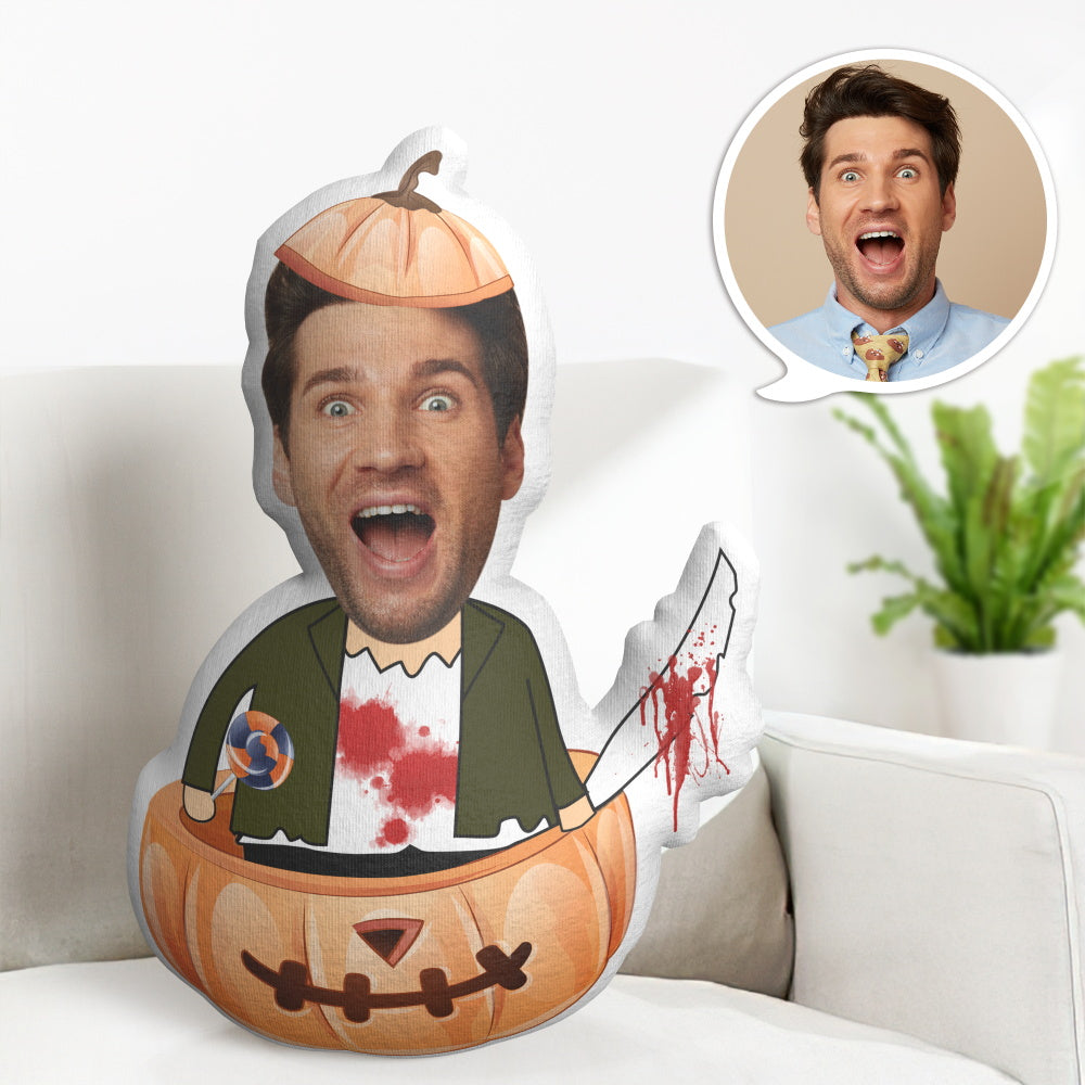 Halloween-geschenke Kundenspezifisches Gesichtskissen Personalisierte Horrible Minime Kissengeschenke - MeineFotoTassen