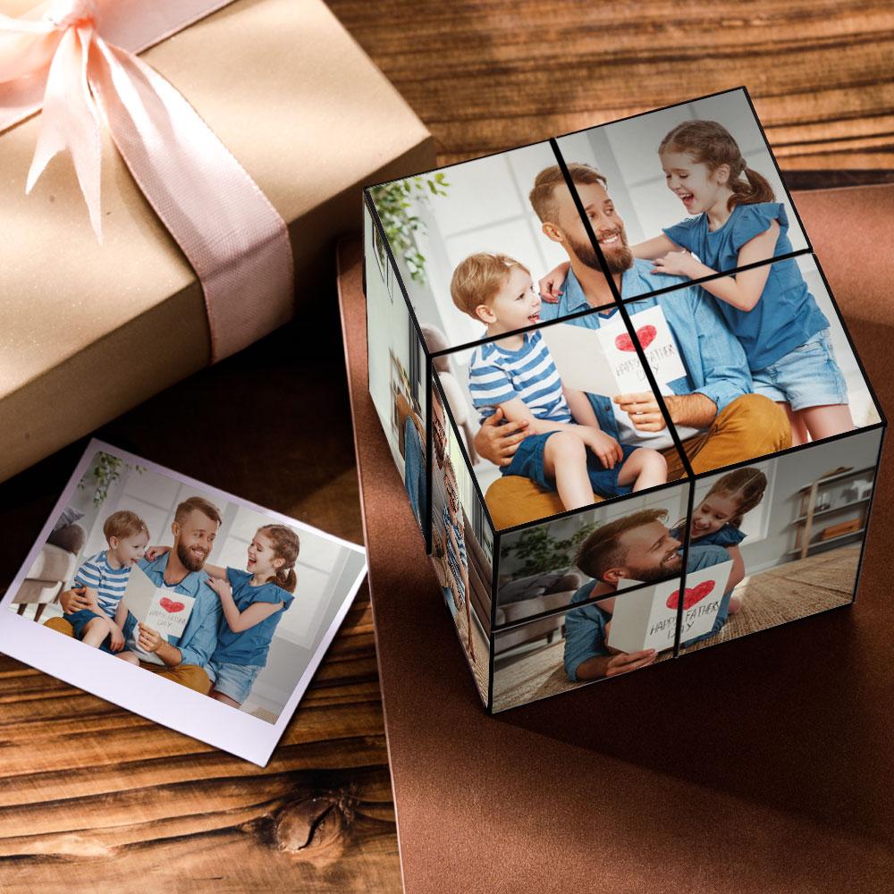 Benutzerdefinierter DIY-faltbarer Bildwürfel, bestes Geschenk für die Familie