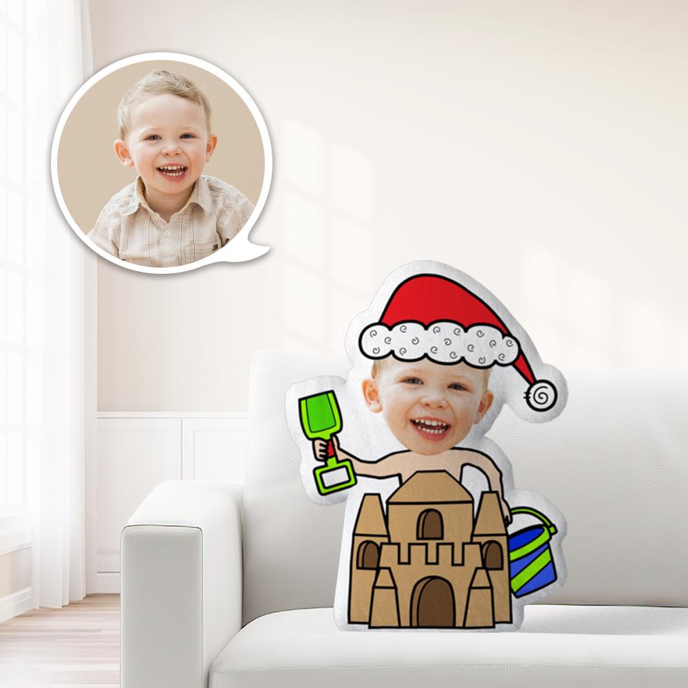 Mini Me Kissen Weihnachtsgeschenk Kissen Weihnachten mit Gesicht Kindergeschenke