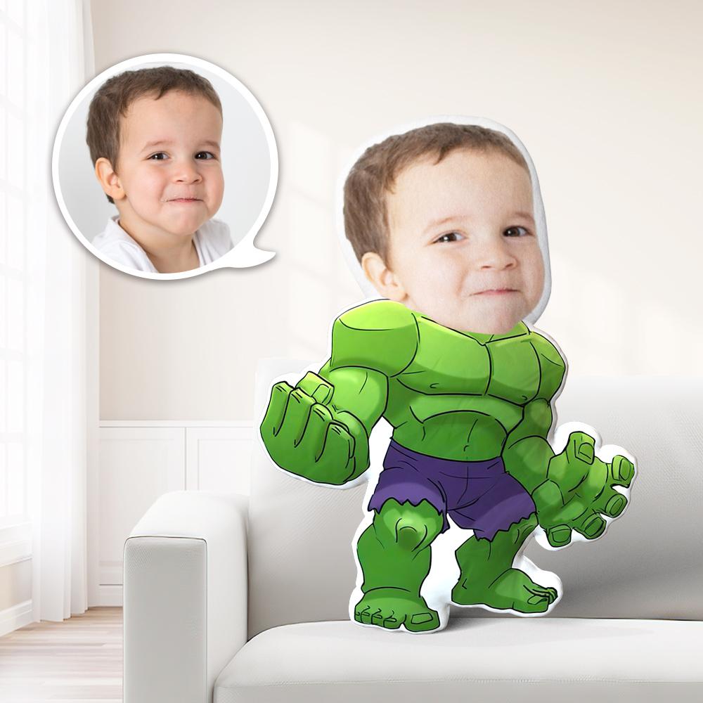 Vatertagsgeschenk Der Hulk MiniMe Kissen Foto Kissen Personalisiertes Kissen Mit Gesicht Wurfkissen