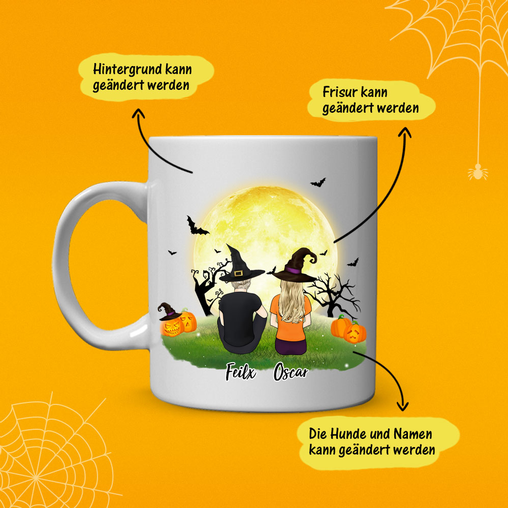 Personalisierte Halloween Tasse - Beste Freunde Freundschaftstassen (Online-Design & Vorschau)