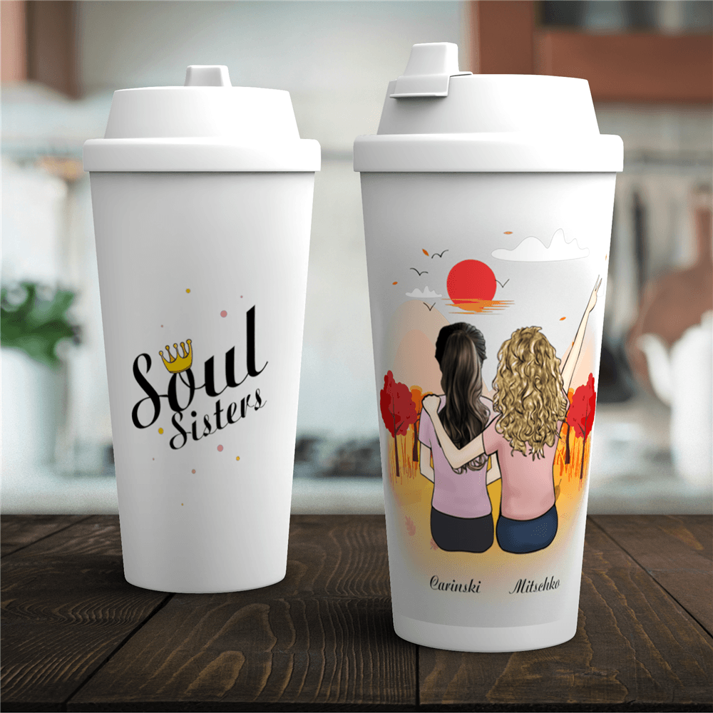 Personalisierte Tassen Kaffeetasse Autotasse Beste Freunde Tasse Bis zu 5 Personen