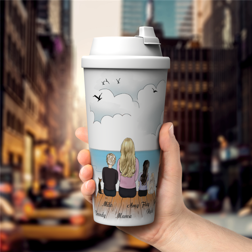 Personalisierte Tasse Personalisierte Kaffeetasse Autotasse Bis zu 5 Personen