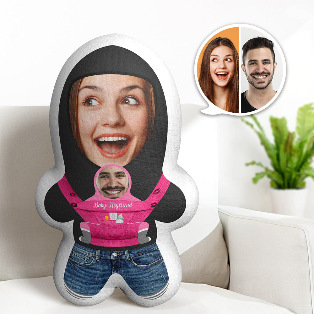 Personalisiertes Baby-freund-paar-gesicht Minime-wurfkissen, Personalisierte Fotogeschenke Für Paare - MeineFotoTassen