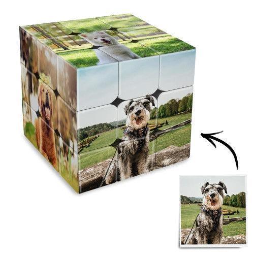 Benutzerdefinierter Hundefoto-Zauberwürfel Personalisierter magischer Fotowürfel mit 6 Bildern