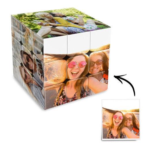 Geburtstagsgeschenke Benutzerdefinierter Foto-Zauberwürfel Personalisierter 6-Bilder-Würfel für den besten Freund 3x3-Würfel