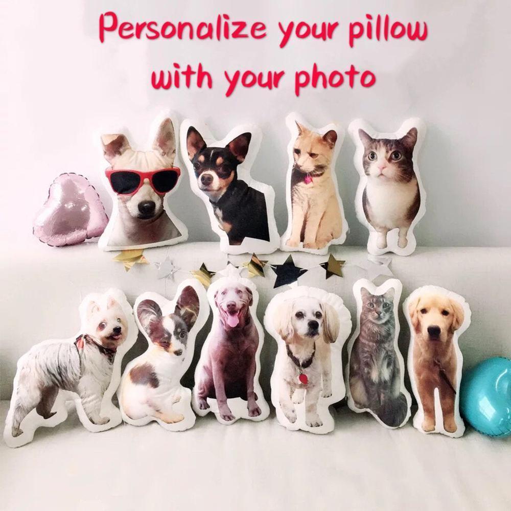 Haustier-Gesichtskissen Haustierförmiges Fotokissen Personalisierte Geschenke für Haustierbesitzer