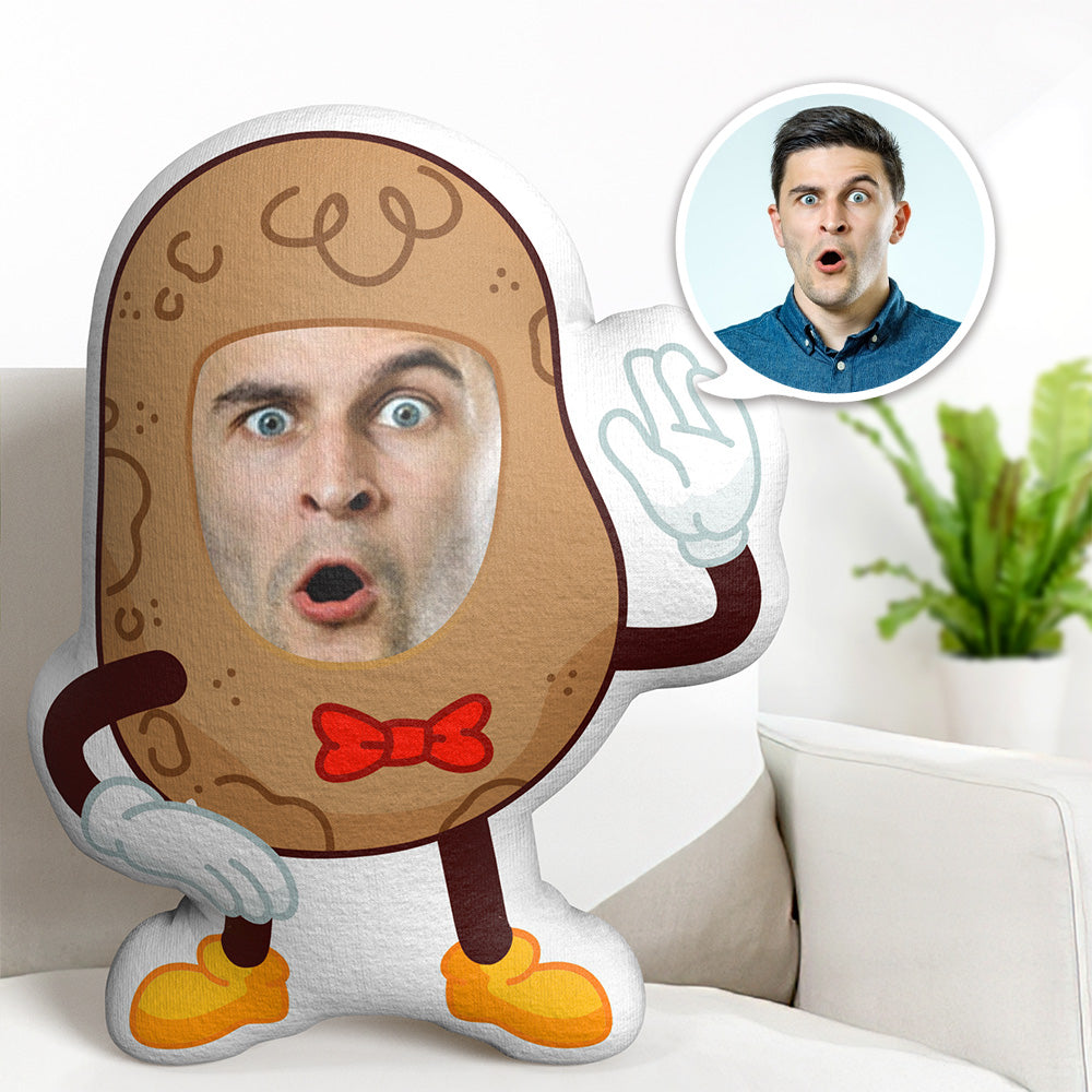 Personalisiertes Minime-wurfkissen Mit Gesicht, Mr. Potato, Geschenke Für Ihn, Personalisiertes Minime-kissen Mit Foto - MeineFotoTassen