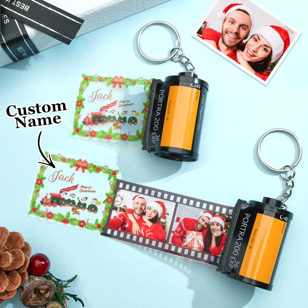 Personalisierter Film-schlüsselanhänger Mit Fotogravur, Lustiges Weihnachtsgeschenk - MeineFotoTassen