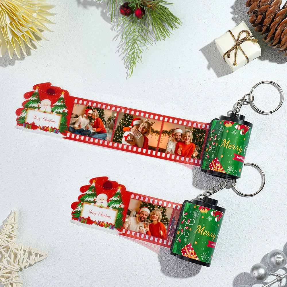 Personalisierter Fotofilm-schlüsselanhänger, Frohes Weihnachtsgeschenk Für Paare - MeineFotoTassen