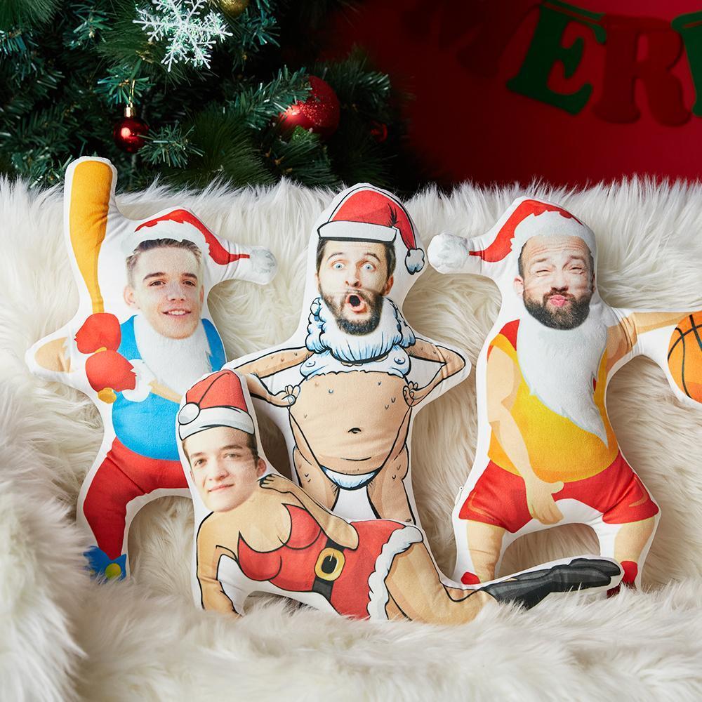 Mini Me Kissen Weihnachtsgeschenk Kissen Weihnachten mit Gesicht Männer