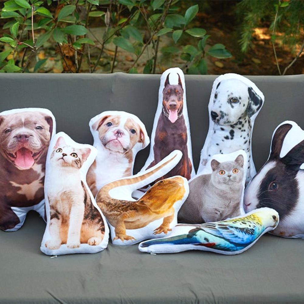 Individuell geformtes Hundekissen Haustier-Portrait-Kissen Personalisierte Haustierbesitzer-Geschenke